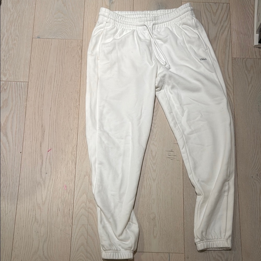 Aritzia White Jogger Pants
